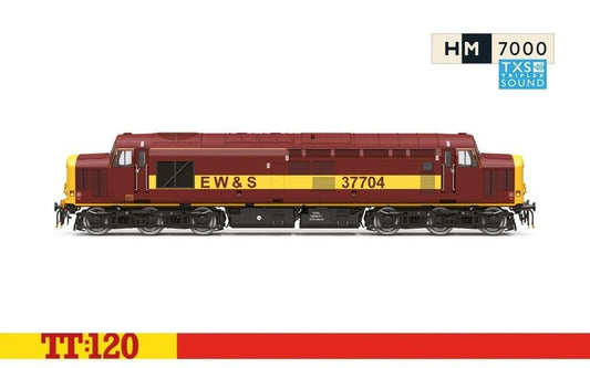 Hornby TT3037TXSM EWS Class 37 Co-Co Diesel Electric 37704 Sound Fitted TT Gauge - PRE ORDER £193.49