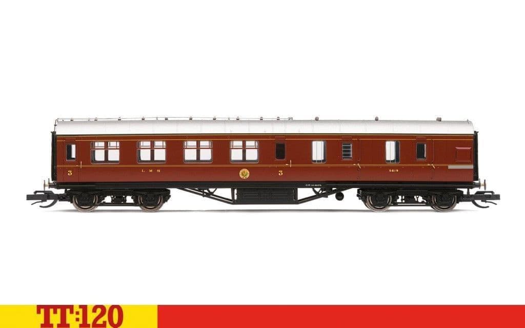 Hornby TT4009 LMS 57' Brake Third, 5619 - Era 3 TT Gauge