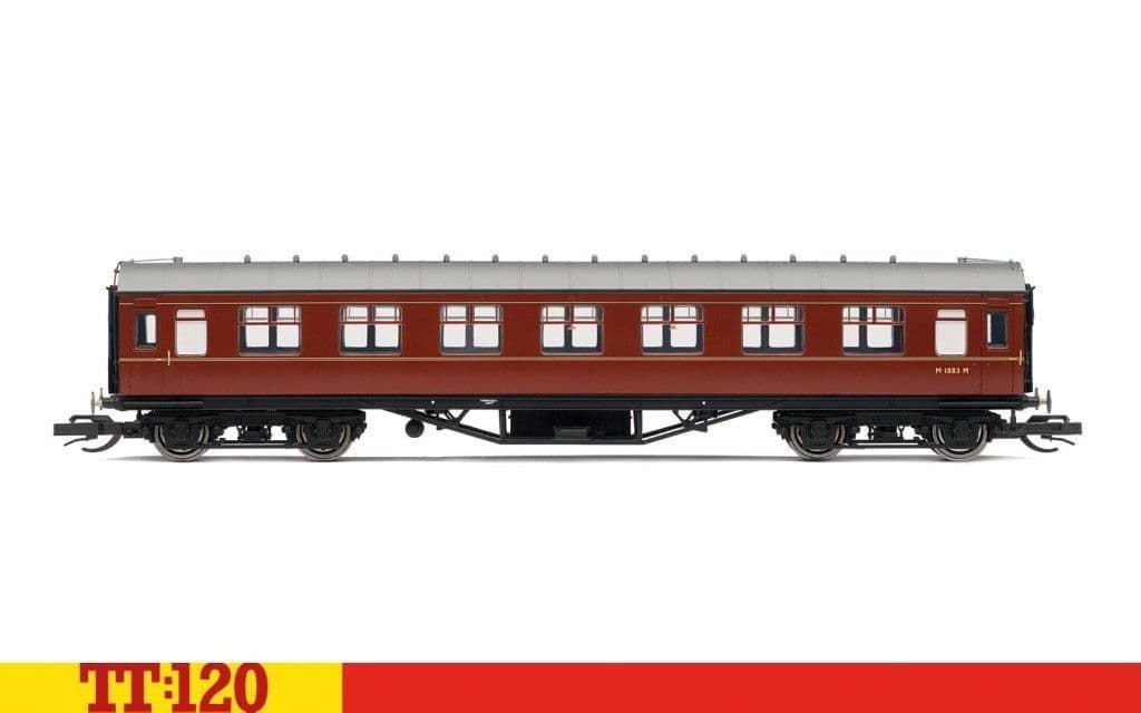 Hornby TT4033A BR 57' Corridor Third, M1883M Era 5 - TT120 Gauge