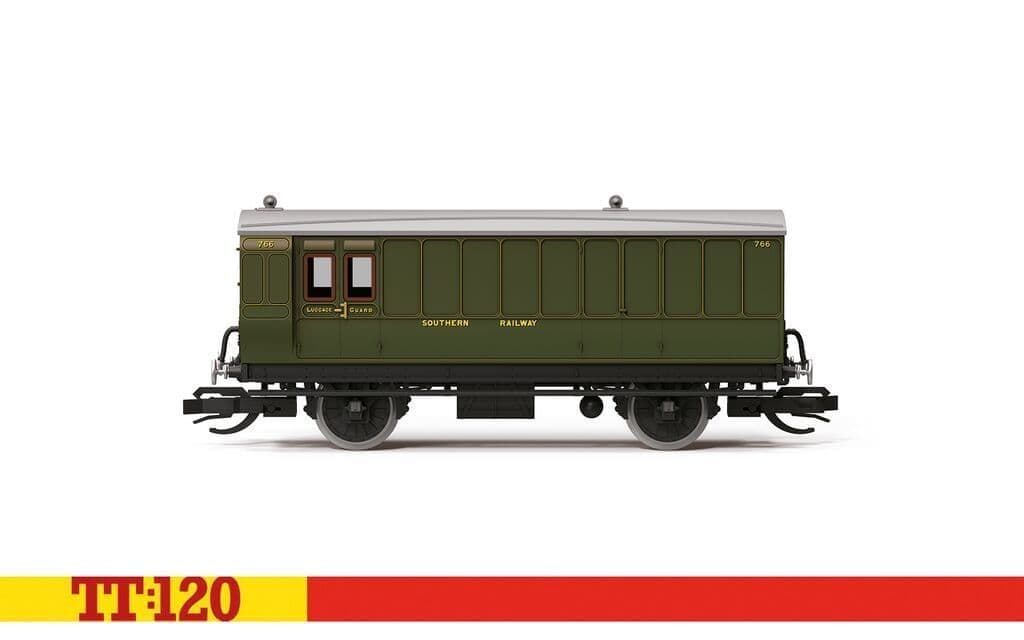 Hornby TT4054 SR 4 Wheel Coach 3rd Class Brake Baggage 1/120 Scale