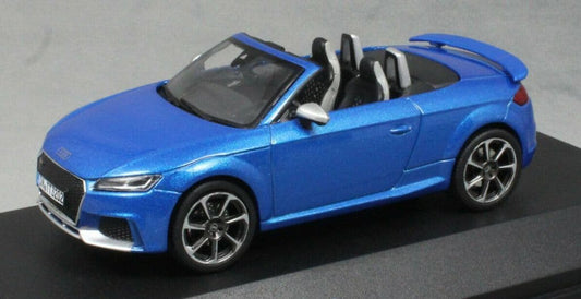iScale 5011610532, 1:43 Scale Audi TT RS Roadster Ara Blue, Audi Dealer Packaging LAST ONE