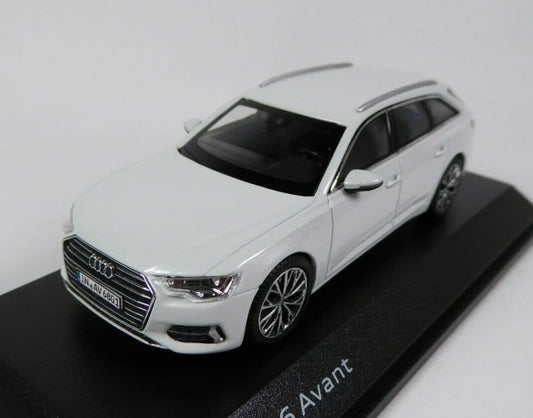 iScale 5011806231, 1:43 Scale Audi A6 Avant Glacier White, Audi Dealer Packaging