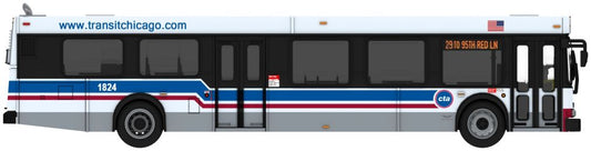 Iconic Replicas 870642 New Flyer D40LF Transit Bus: CTA Chicago 1:87 Scale *PRE ORDER £50.39*