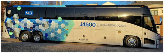 Iconic Replicas 870691 MCI J4500 Coach: MCI Corporate / Clean Diesel 1:87 Scale *PRE ORDER £50.39*