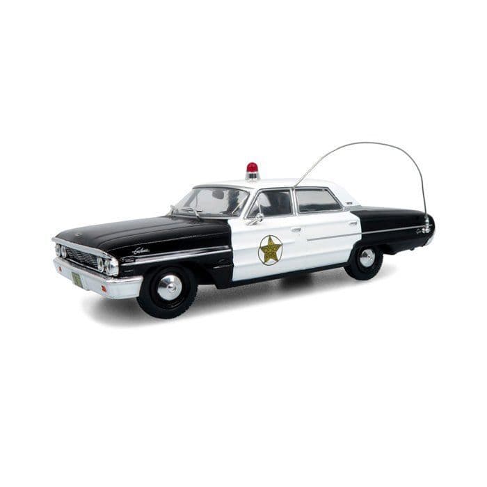 Iconic Replicas 430364 Ford Galaxie 500 Police Car 1964: Mayberry Sheriff, 1:43 Scale