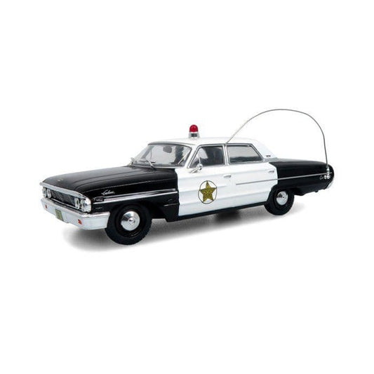 Iconic Replicas 430364 Ford Galaxie 500 Police Car 1964: Mayberry Sheriff, 1:43 Scale