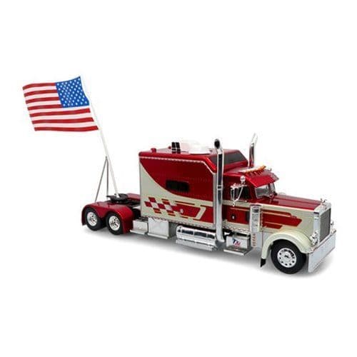 Iconic Replicas 430517 Peterbilt 379 1997 Tractor Proud To Wave The Flag, 1:43 Scale