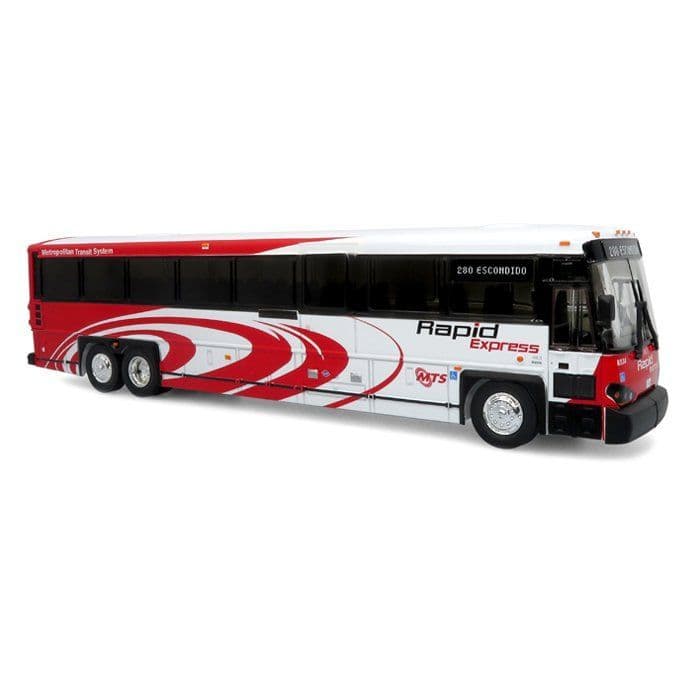 Iconic Replicas 500539 MCI D4500CT Coach: San Diego ABS Plastic 1/50 Scale - PRE ORDER £85.49