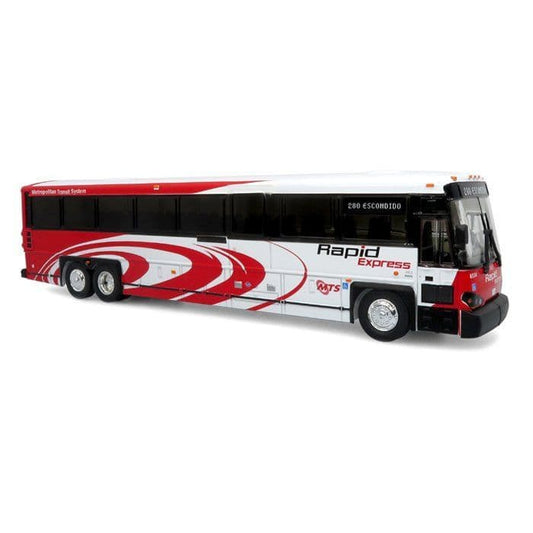 Iconic Replicas 500539 MCI D4500CT Coach: San Diego ABS Plastic 1/50 Scale - PRE ORDER £85.49