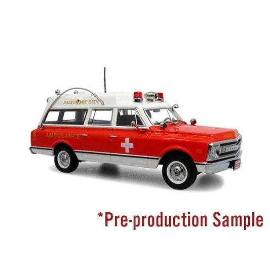 Iconic Replicas 500550 Chevrolet C-10 Ambulance: Baltimore City 1:50 Scale - PRE ORDER £103.49