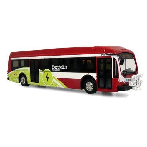 Iconic Replicas 870304 2021 Proterra ZX5 Electric Transit Bus: TTC Toronto Transit Commission, 1:87 Scale