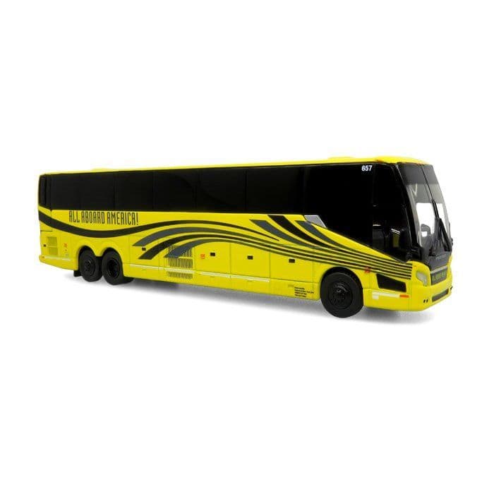 Iconic Replicas 870420 Prevost H3-45 Coach All Aboard America, 1:87 Scale