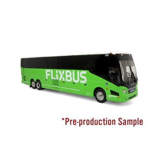 Iconic Replicas 870422 Prevost H3-45 Coach FlixBus, 1:87 Scale