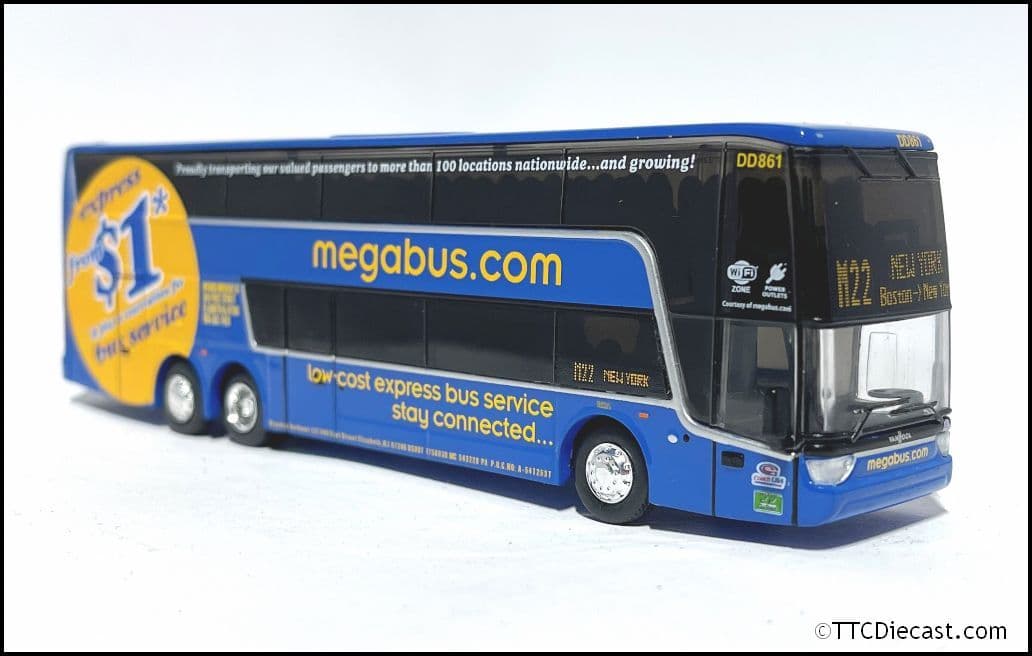 Iconic Replicas 870468 Van Hool TDX Coach Megabus - 1:87 Scale *LAST FEW*