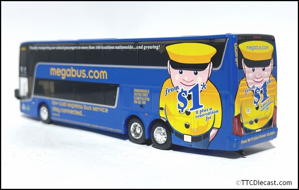 Iconic Replicas 870468 Van Hool TDX Coach Megabus - 1:87 Scale *LAST FEW*