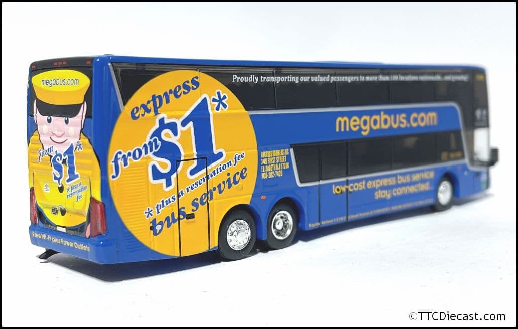 Iconic Replicas 870468 Van Hool TDX Coach Megabus - 1:87 Scale *LAST FEW*