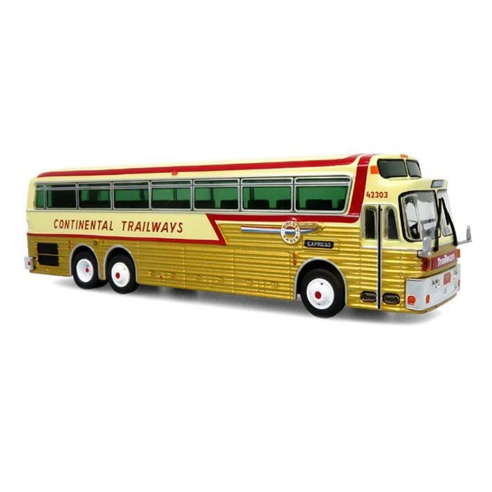 Iconic Replicas 870545 Eagle Model 05 Coach 1971 Trailways Golden Eagle 1:87 Scale