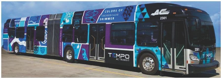 Iconic Replicas 870551 NFI Xcelsior XN60 Articulated Transit: AC Transit Tempo, 1:87 Scale