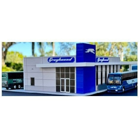 Iconic Replicas 870599 Greyhound Bus Station E-Z Assembly Kit - PRE ORDER £133.19