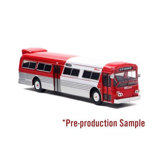 Iconic Replicas 870601 Flexible 53102 Transit Bus: Pittsburgh, 1:87 Scale