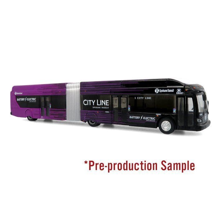 Iconic Replicas 870607 NFI Xcelsior XE60 5-Door Articulated Transit: Spokane Transit  1:87 Scale *PRE ORDER £58.49*