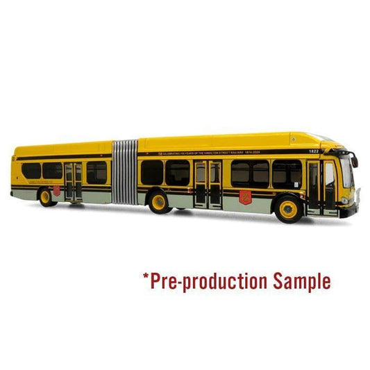 Iconic Replicas 870608 NFI Xcelsior XN60 Articulated Transit Bus: Hamilton Street Railway 150th Anniversary  1:87 Scale *PRE ORDER £58.49*
