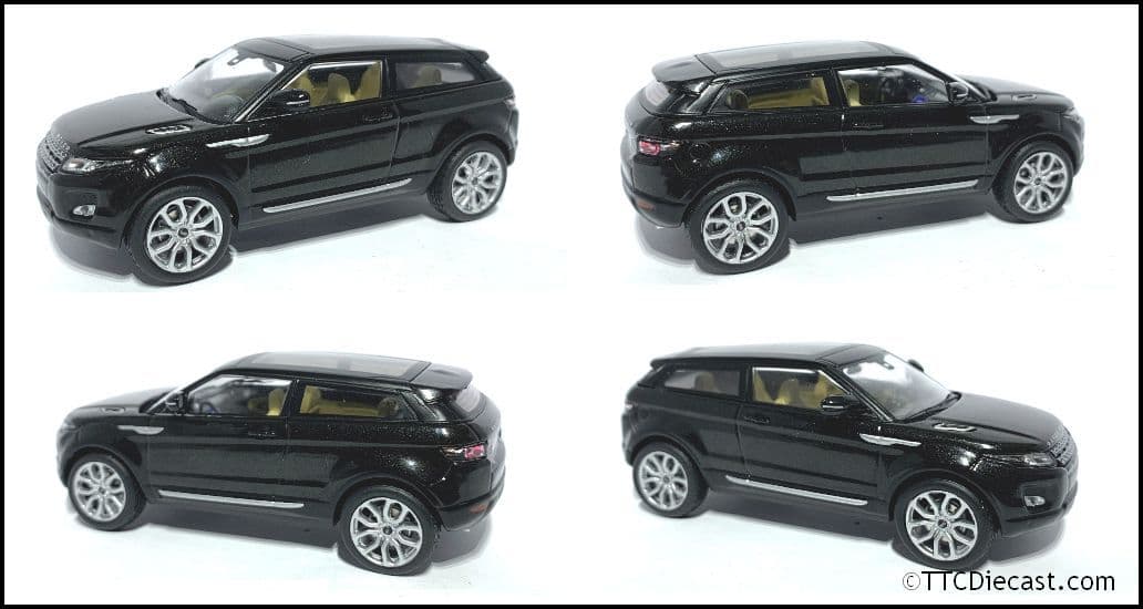 IXO LRDCA3EVOQB, 1:43 Scale Range Rover Evoque, Santorini Black- LAST ONE.