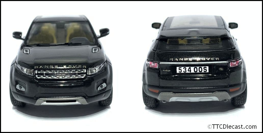 IXO LRDCA3EVOQB, 1:43 Scale Range Rover Evoque, Santorini Black- LAST ONE.