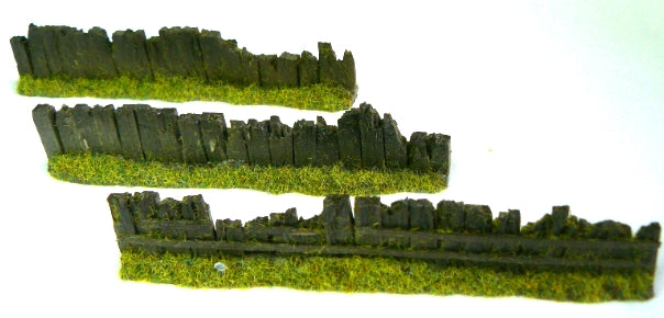 Javis PF11 Dark Brown Damaged Sleeper Fencing - 00 Gauge