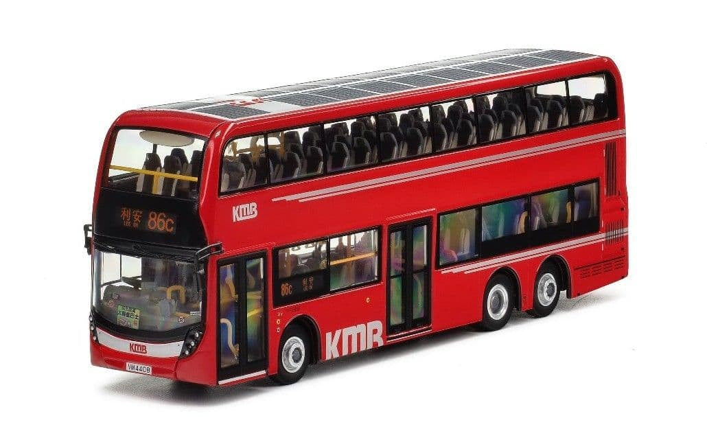 80m KMB2024003 KMB Kowloon Motor Bus Alexander Dennis Enviro500 facelift Rte 86c 1:76 Scale