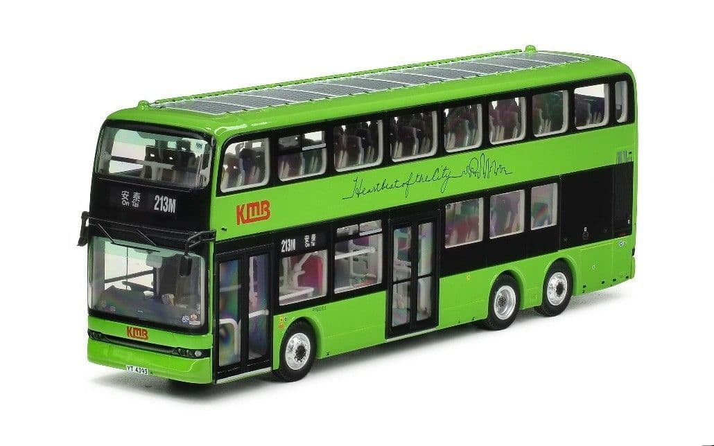 80m KMB2024005 KMB Kowloon Motor Bus BYD B12D Rte 213M 1:76 Scale