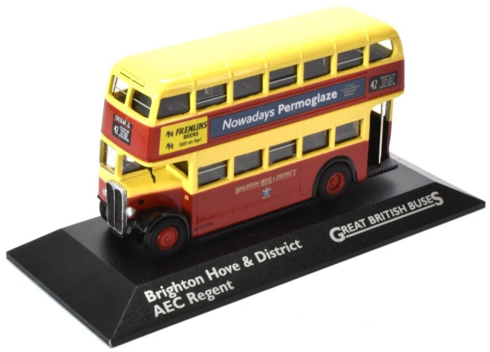 Atlas Editions 4655 119 Crossley DD42 Double Deck Bus Leeds City Transport
