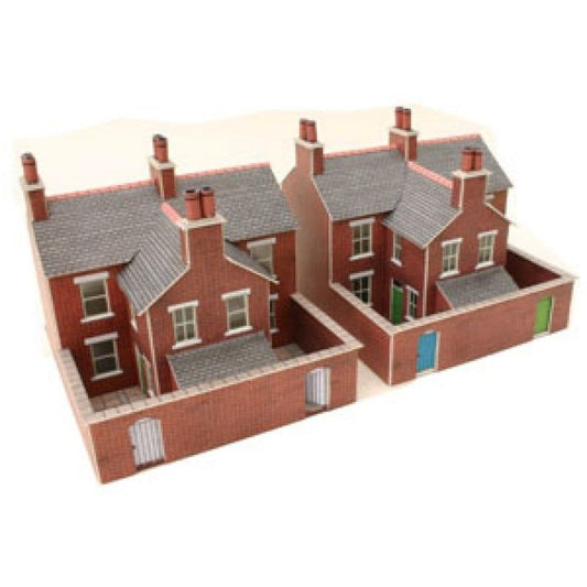 Metcalfe PN103 N Gauge Terraced Houses - Brick