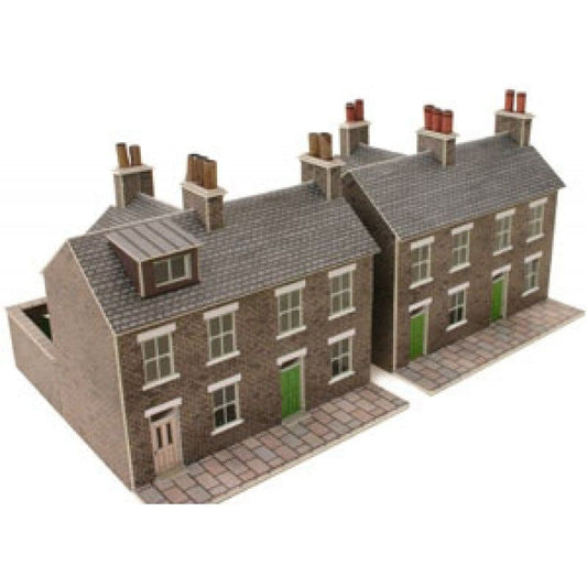Metcalfe PN104 N Gauge Terraced Houses - Stone