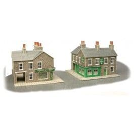 Metcalfe PN117 N Gauge Corner Shop - Stone