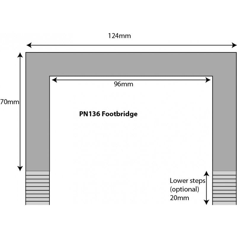 Metcalfe PN136 N Gauge Footbridge