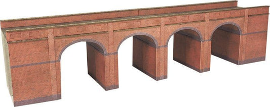 Metcalfe PN140 N Gauge Viaduct - Red Brick