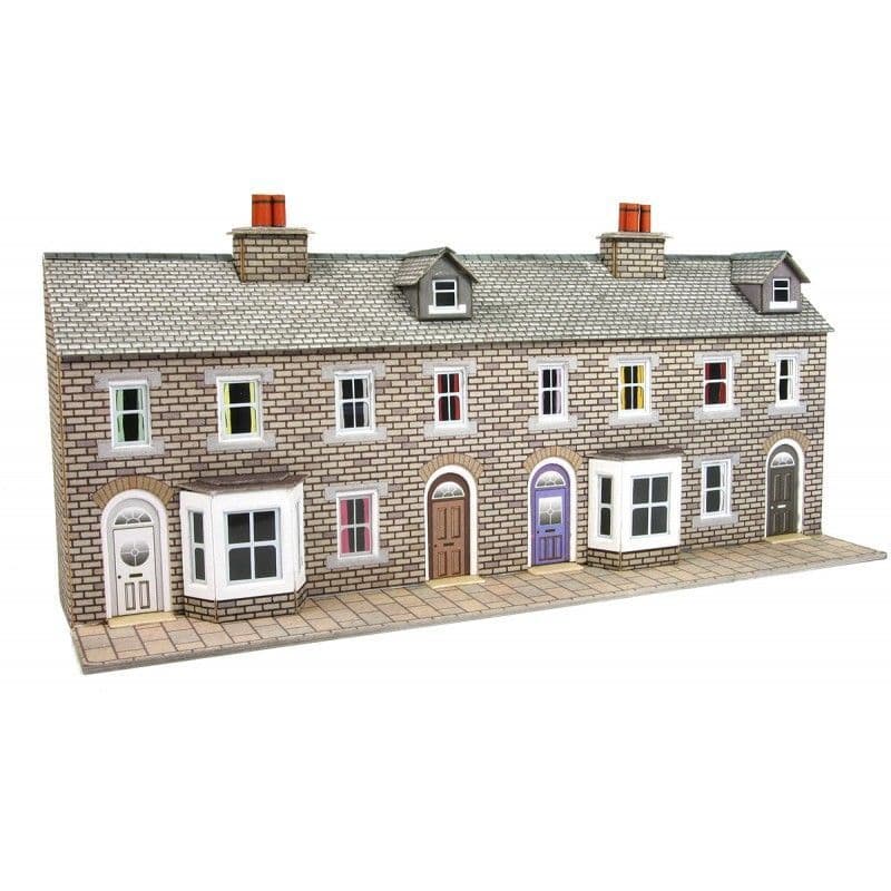 Metcalfe PN175 N Gauge Terraced House Fronts - Stone
