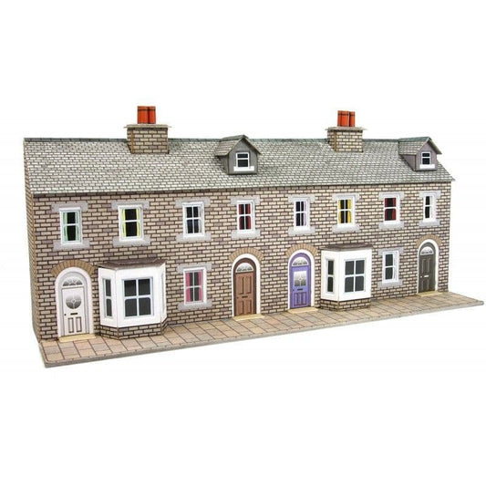 Metcalfe PN175 N Gauge Terraced House Fronts - Stone
