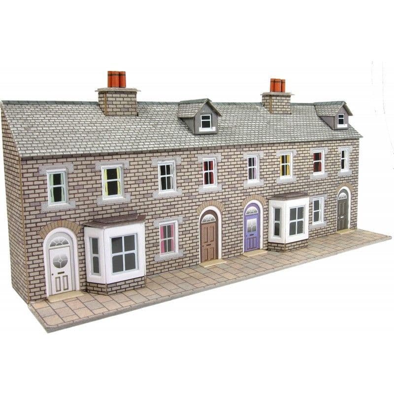 Metcalfe PN175 N Gauge Terraced House Fronts - Stone