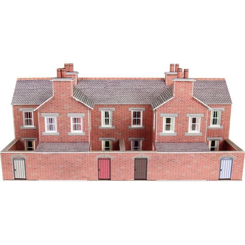 Metcalfe PN176 N Gauge L/R House Back - Brick