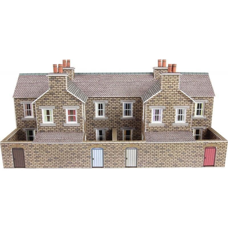 Metcalfe PN177 N Gauge L/R House Back - Stone