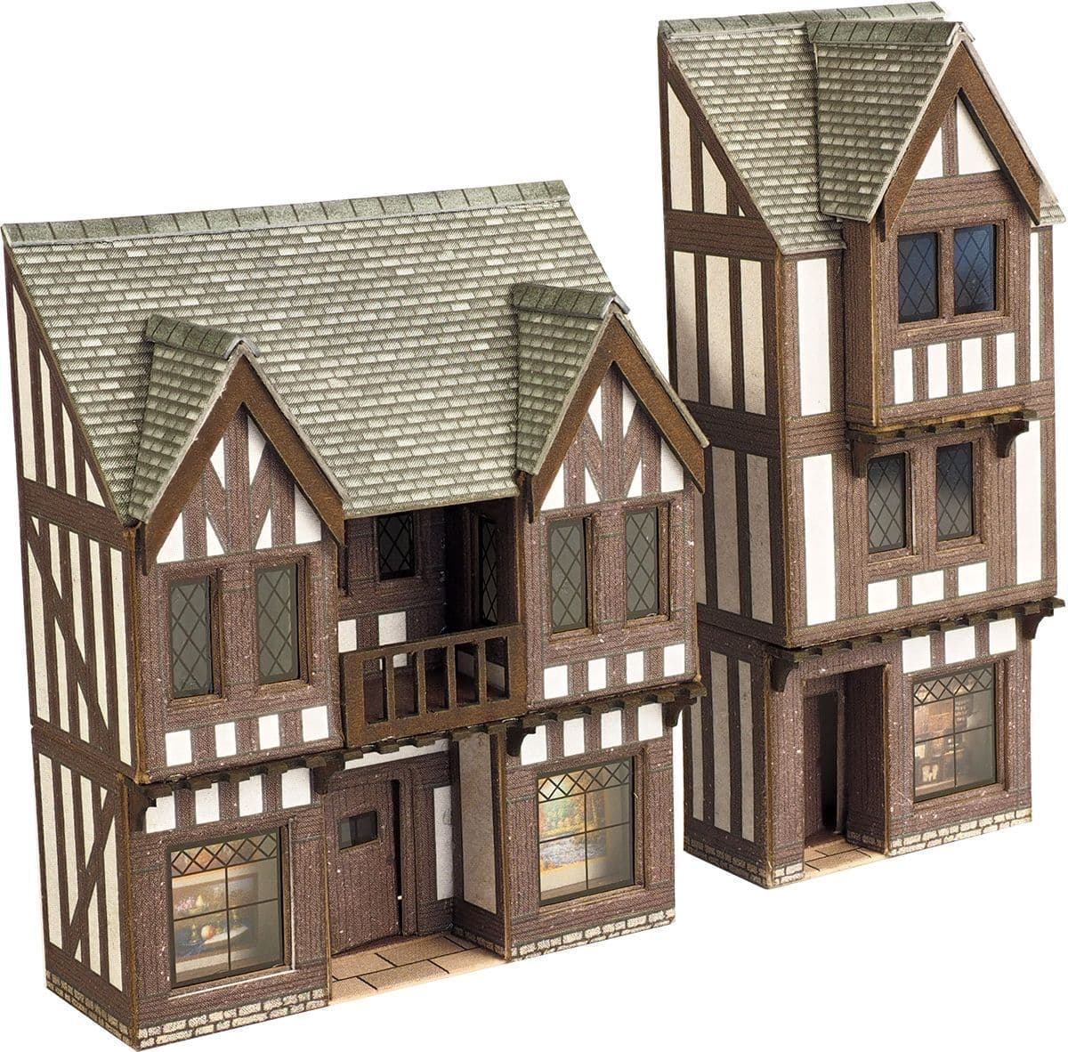 Metcalfe PN190 N Gauge L/R Timber Framed Shop - Midi Kit