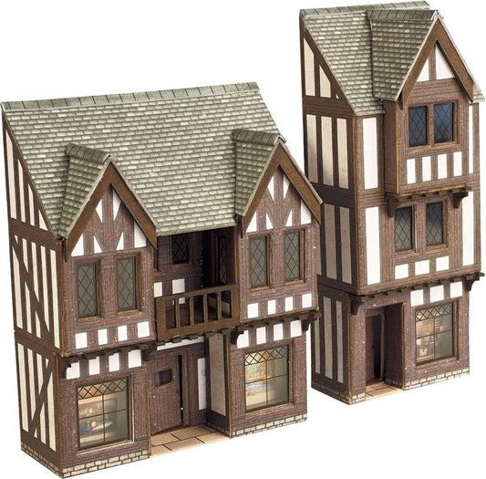 Metcalfe PN190 N Gauge L/R Timber Framed Shop - Midi Kit
