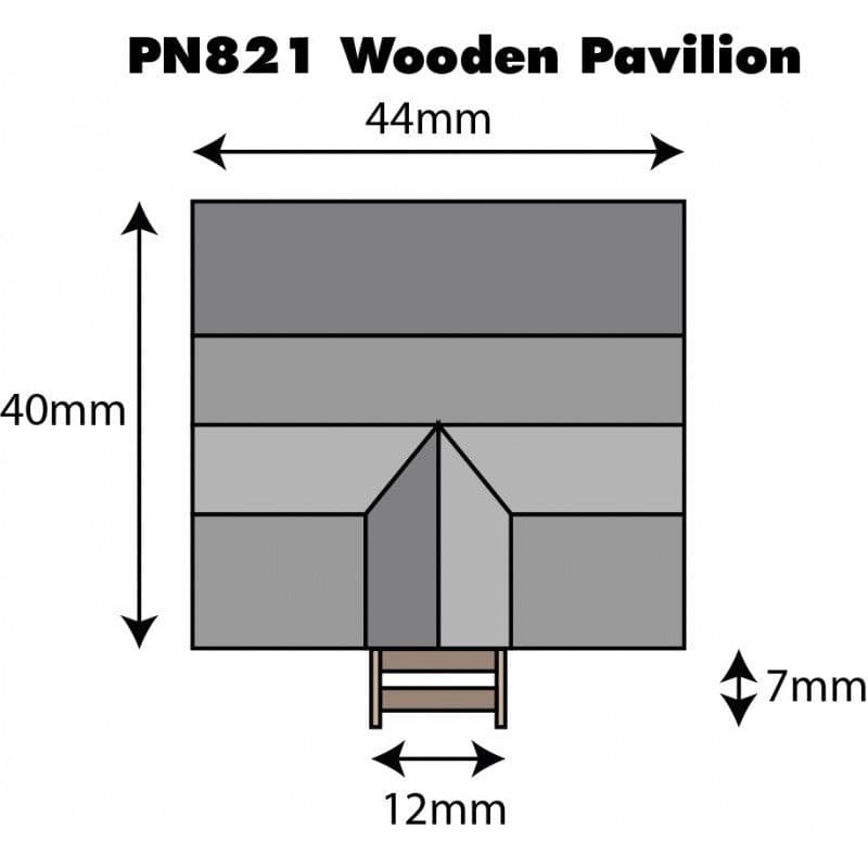 Metcalfe PN821 N Gauge Wooden Pavillion