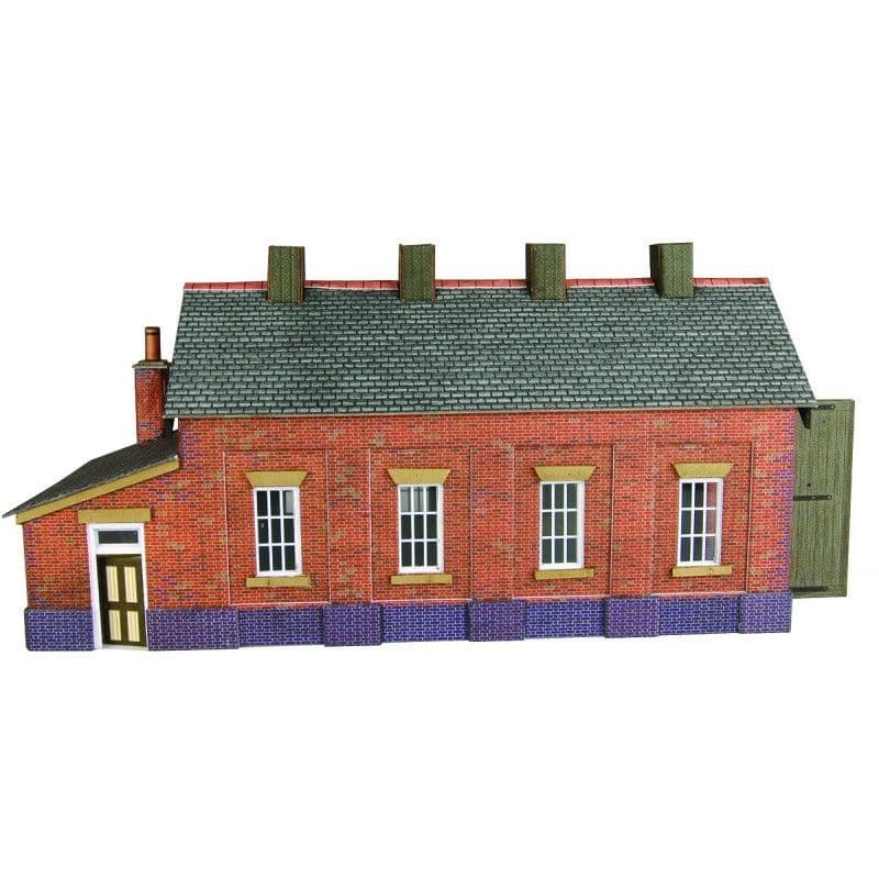 Metcalfe PN931 N Gauge Single Engine Shed - Brick