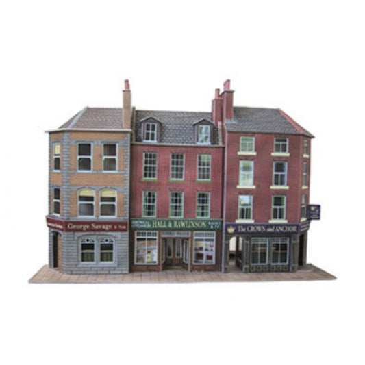 Metcalfe PO205 00/H0 Scale Low Relief Pub & Shops