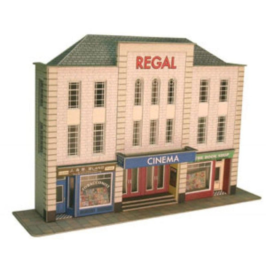 Metcalfe PO206 00/H0 Scale Low Relief Cinema & Shops