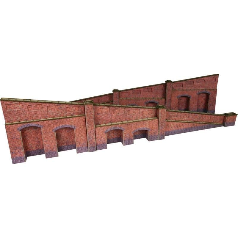 Metcalfe PO248 00/H0 Scale Tapered End Wall - Brick
