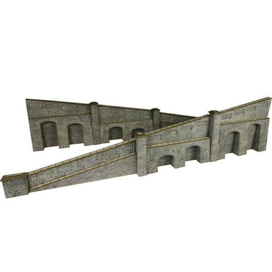 Metcalfe PO249 00/H0 Scale Tapered End Wall - Stone